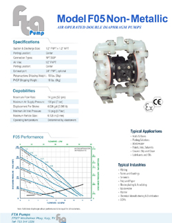 F05 metallic data sheet