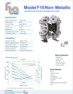 F10 non metallic data sheet